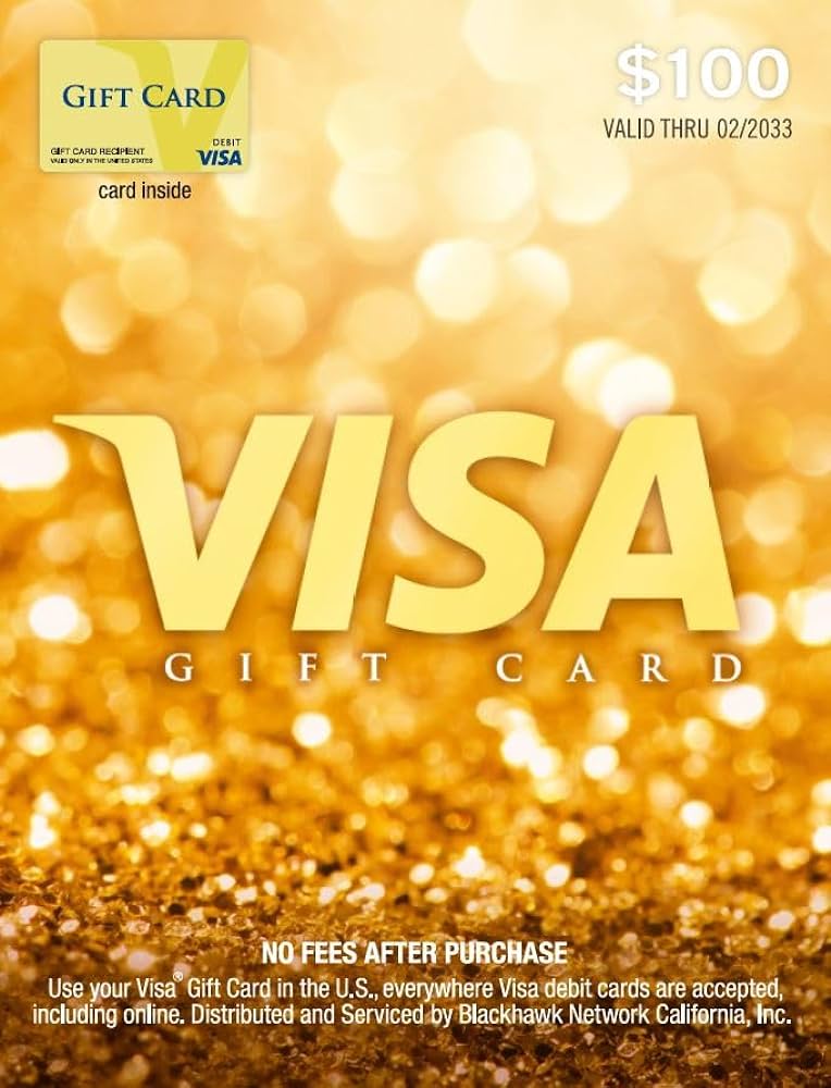 Visa Gift Card $4 US